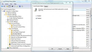How To Enable Windows 7 Computer To Accept Blank Passwords While Accessing Through The Network