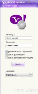 yahoo messenger login