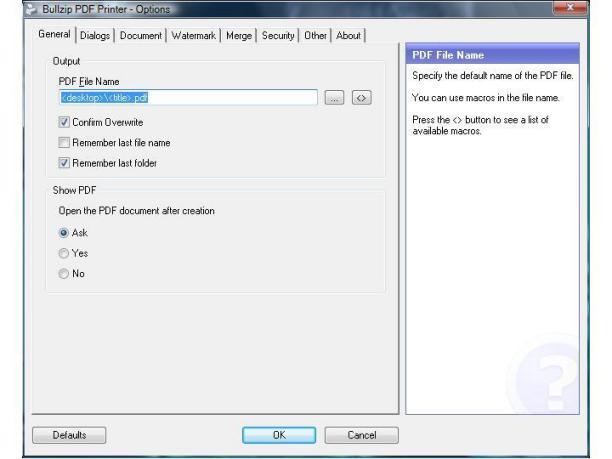 BullZip PDF Printer: PDF Printer Software