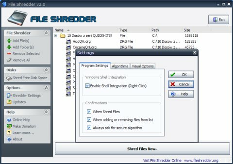 Permanently Delete Files File Shredder