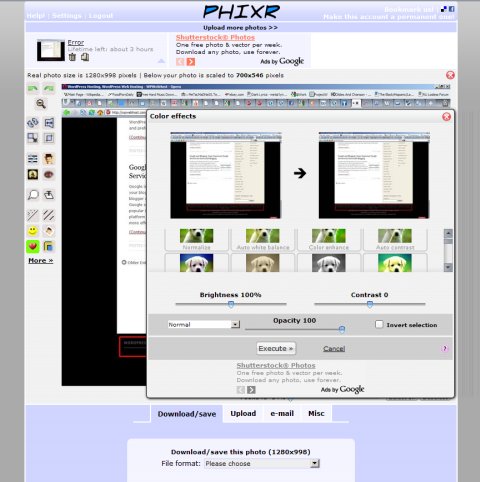 Phixr Free Image Editor Online